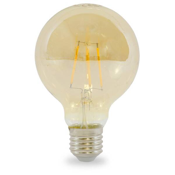 Žárovka LED Tesla Lightning globe G80 filament, E27, 5W, teplá bílá 

