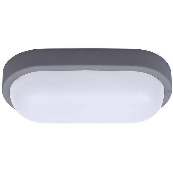 Stropní svítidlo Solight oválné, 13W, 910lm, 4000K, IP54 šedé

