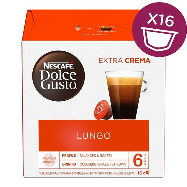 Kapsle pro espressa NESCAFÉ Lungo 16 ks 

