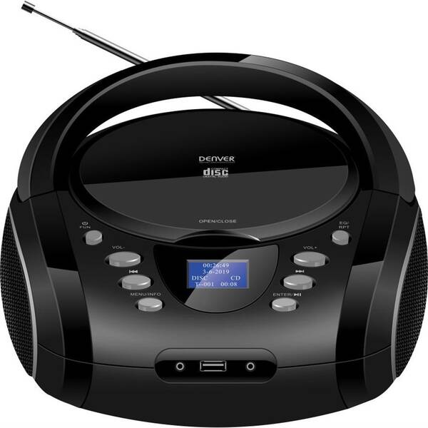 Radiopřijímač DAB+/CD Denver TDB-10 černý

