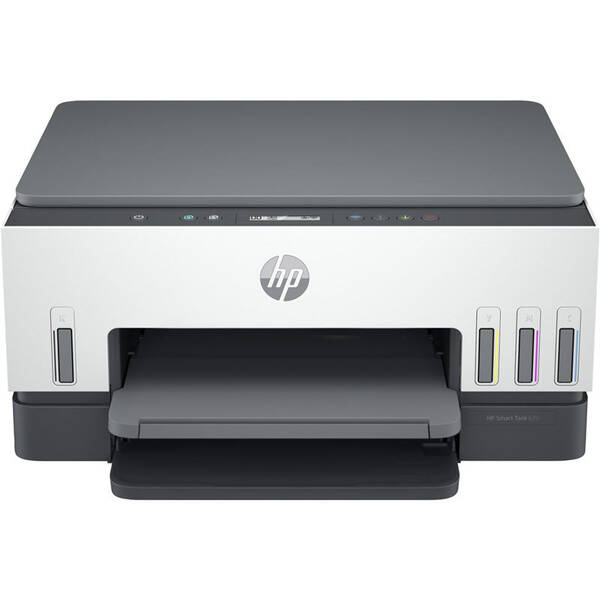 Tiskárna multifunkční HP Smart Tank 670 All-in-One šedá barva
