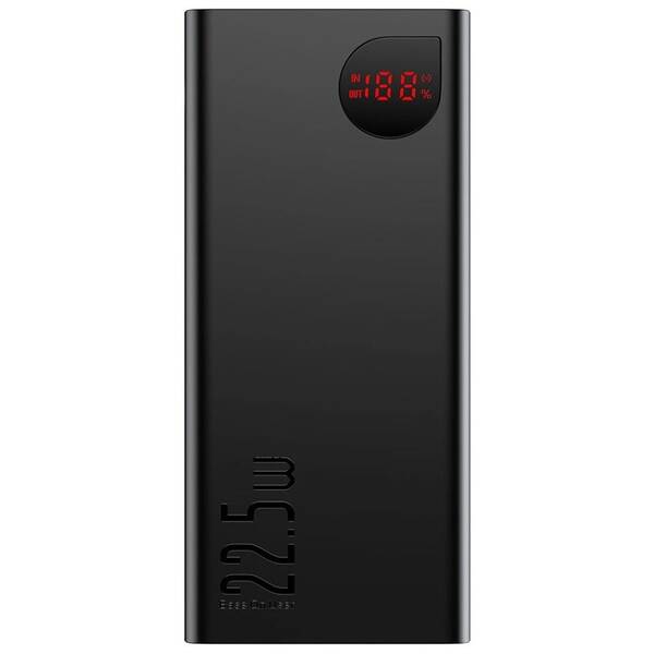 Powerbanka Baseus Adaman 10000 mAh 22,5W 2x USB/Lightning/USB-C černá


