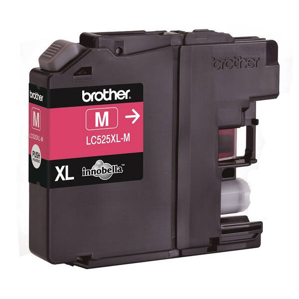 Inkoustová náplň Brother LC-525XLM, 1300 stran purpurová

