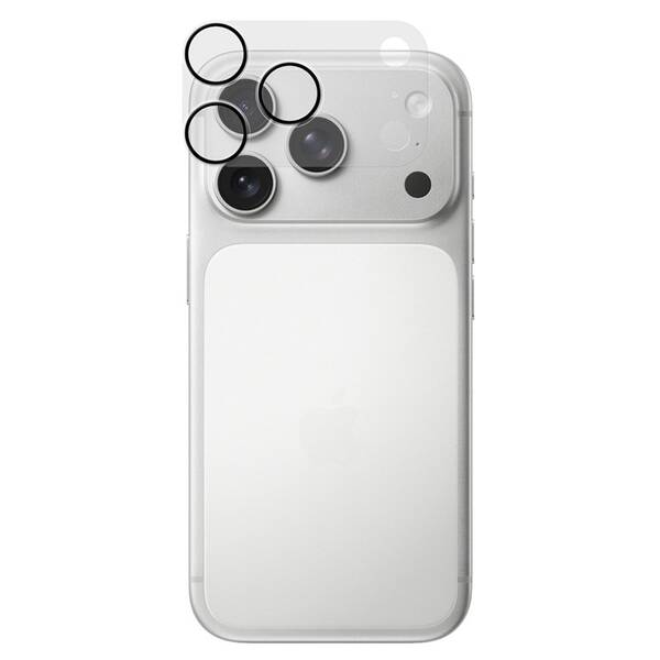Ochranné sklo čočky fotoaparátu Epico UNUM Sapphire Shield AntiReflective Lens & Island Protector Apple iPhone 18 Pro průhledné

