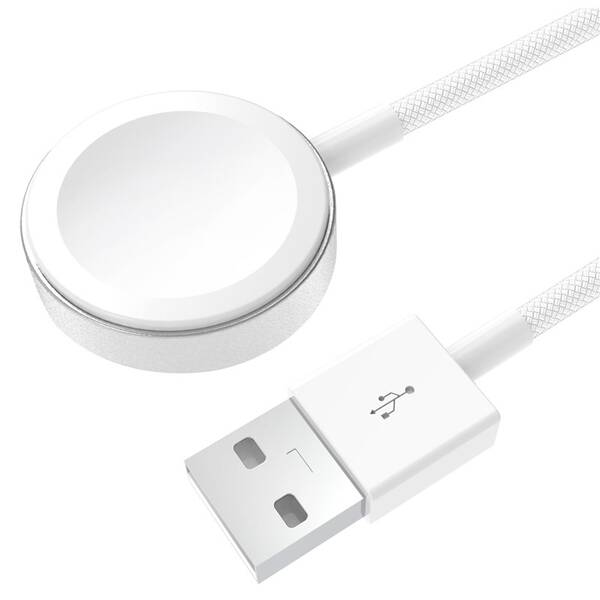Nabíjecí kabel Celly na Apple Watch, USB-A bílý

