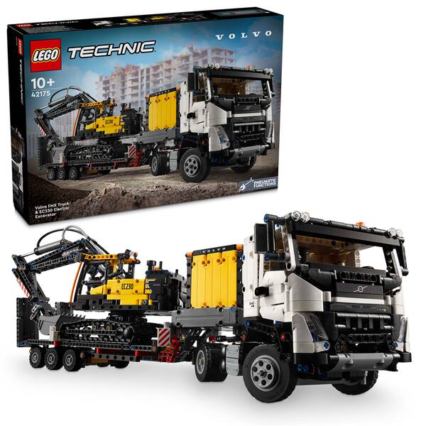 Stavebnice LEGO® Technic 42175 Nákladní auto Volvo FMX a elektrický bagr Volvo EC230 

