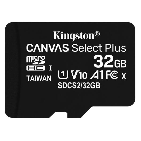 Paměťová karta Kingston MicroSDHC 32GB UHS-I U1 (100R/10W) 

