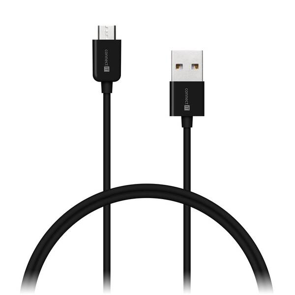 Kabel Connect IT Wirez USB/micro USB, 2m černý

