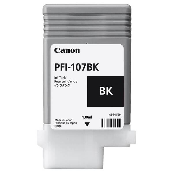 Inkoustová náplň Canon PFI-107BK, 130ml černá

