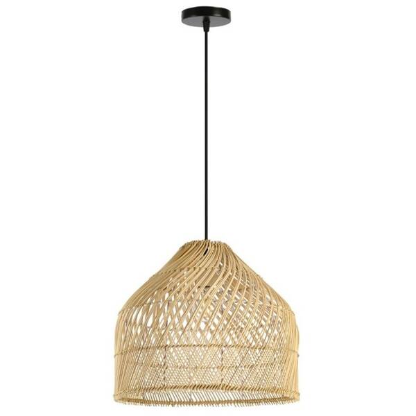 Závěsné svítidlo IMMAX BOHO PELO, D40cm, E27, přírodní ratan černé/hnědé

