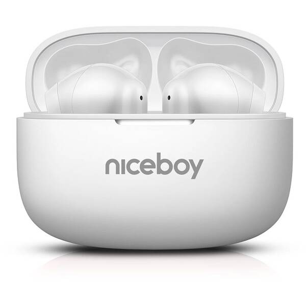 Sluchátka Niceboy Beans 5 PRO White bílá

