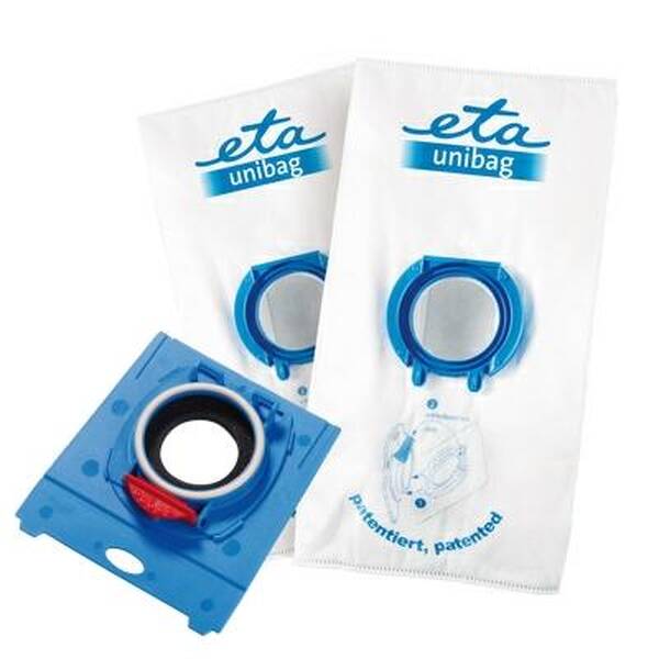 Sáčky do vysavače ETA UNIBAG startovací set č. 3 9900 68040  - 1 x adaptér + 2 x sáček 3 l bílý/modrý

