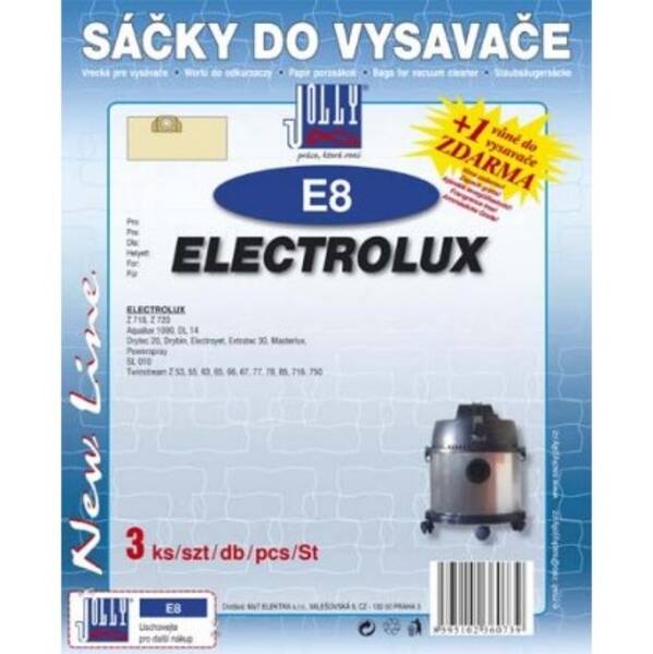 Sáčky do vysavače Jolly E 8 (3 ks) 

