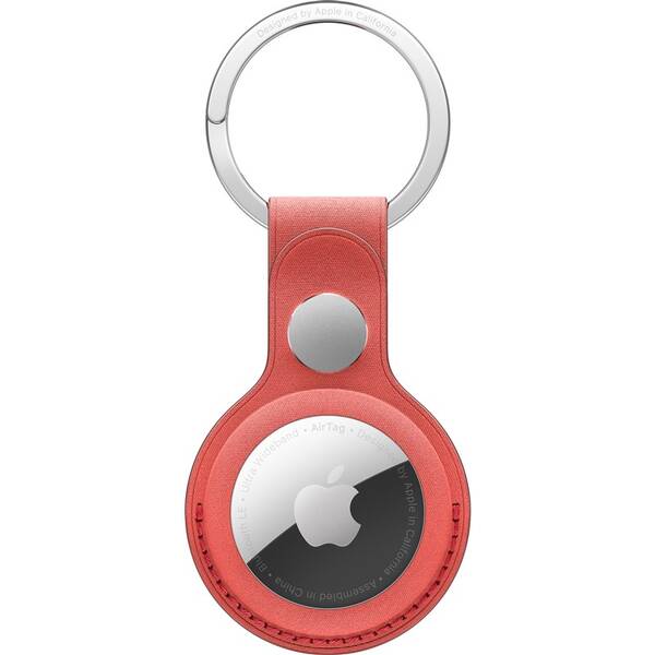Klíčenka Apple AirTag FineWoven - korálově červená 
