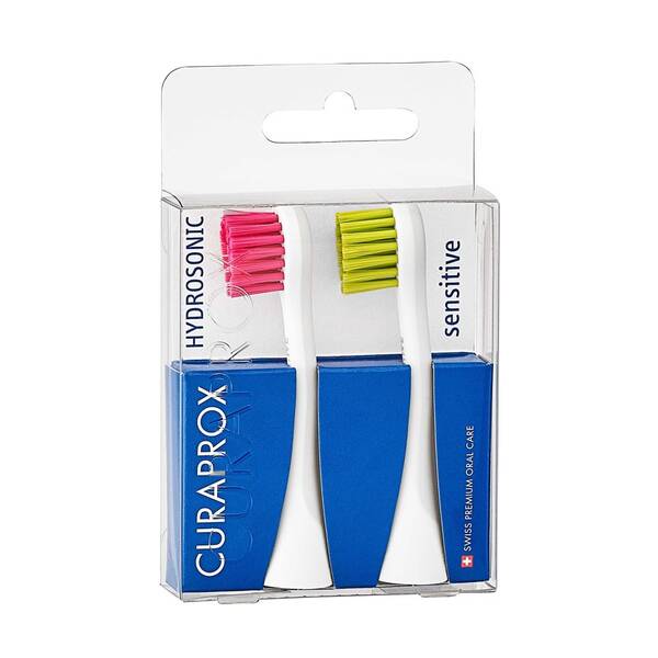 Náhradní hlavice CURAPROX Sensitive (2 ks) červená/zelená

