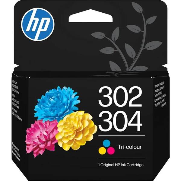 Inkoustová náplň HP B7RT6AE, HP 302/304, CMY, 150str. vícebarevná

