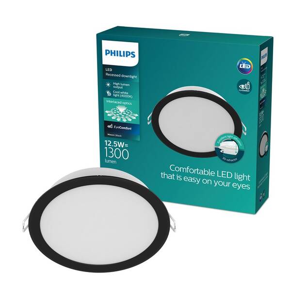 Stropní svítidlo Philips 59464 MESON 125 12.5W 40K černé

