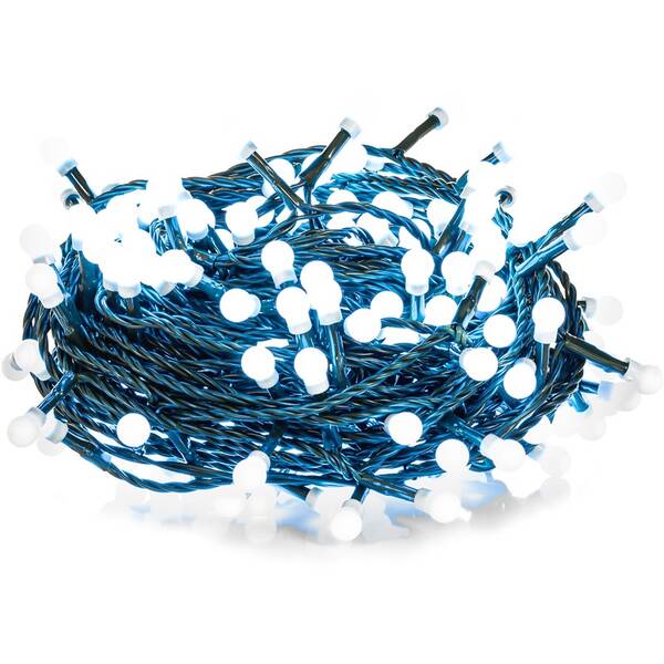 Vánoční osvětlení RETLUX RXL 222, řetěz kuličky, 200 LED, 25 m, studená bílá 


