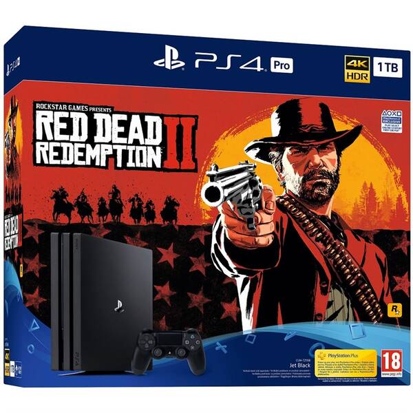Herní konzole Sony Pro 1TB + Red Dead Redemption 2 černý

