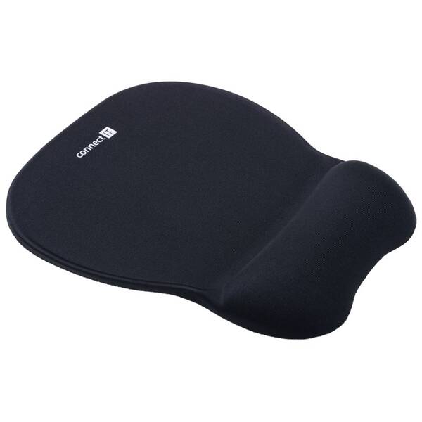 Podložka pod myš Connect IT se zápěstní opěrkou černá

