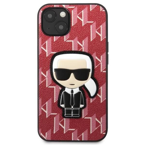 Kryt na mobil Karl Lagerfeld Monogram Ikonik na Apple iPhone 13 červený

