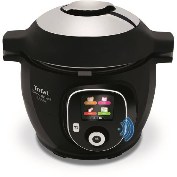 Multifunkční tlakový hrnec Tefal Cook4me+ Connect CY855830 černý

