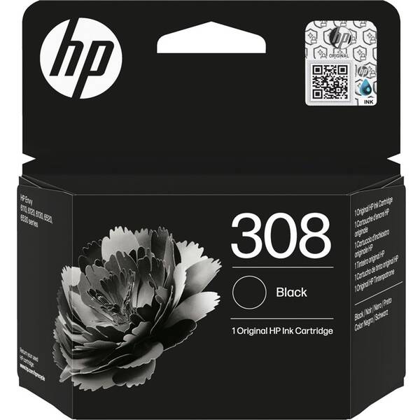 Inkoustová náplň HP 308, 160 stran černá

