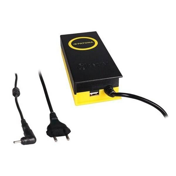 Napájecí adaptér PATONA pro notebooky Acer, ASUS, Samsung, 19V, 4,7A, 90W, konektor 3x1,1mm, výstup USB 

