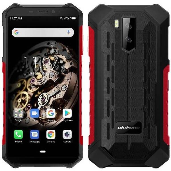 Mobilní telefon UleFone Armor X5 2020 černý/červený

