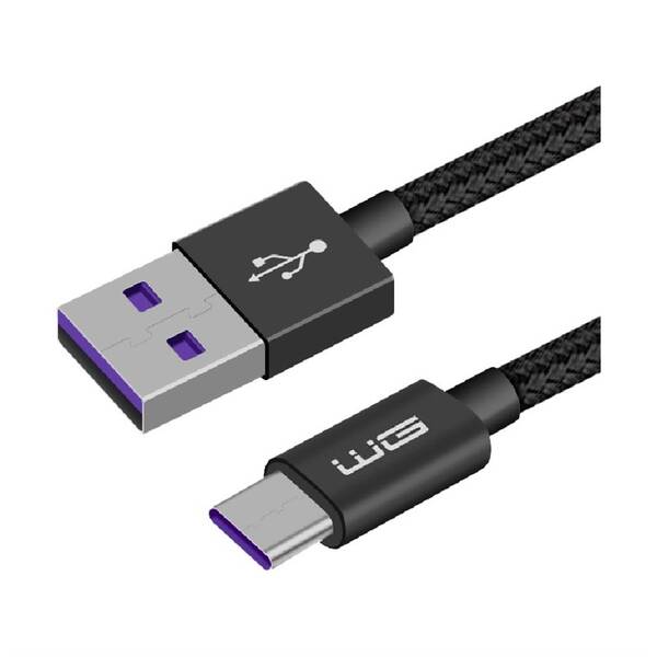 Kabel WG Super Charge USB/USB-C, 1m černý

