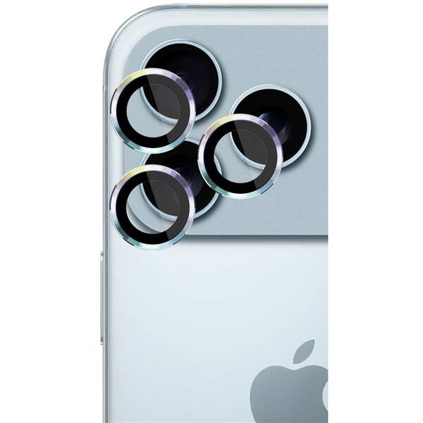 Ochranné sklo čočky fotoaparátu 3mk Lens Protection Pro na Apple iPhone 17 Pro /17 Pro Max - duhové 

