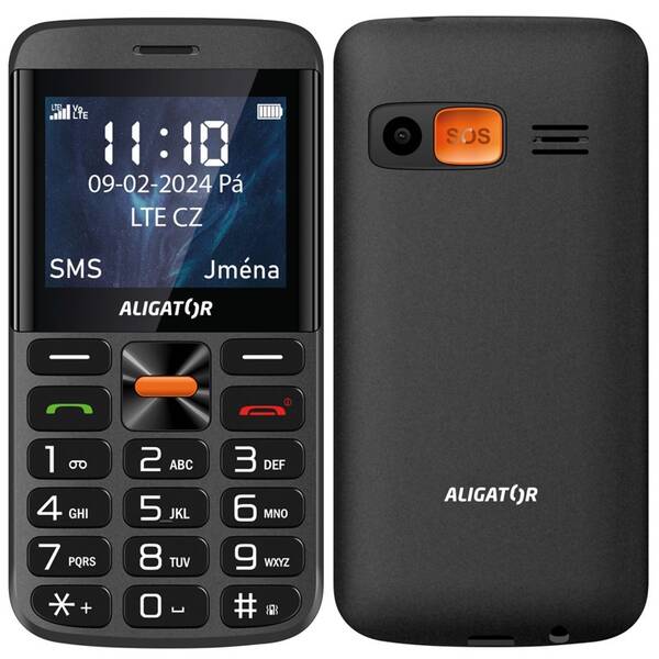 Mobilní telefon Aligator A910 4G Senior černá barva
