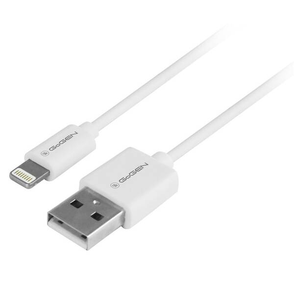 Kabel GoGEN USB / lightning, 0,5m bílý

