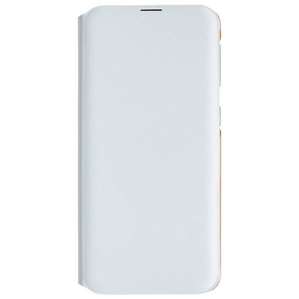 Pouzdro na mobil flipové Samsung Wallet Cover na Galaxy A20e bílé


