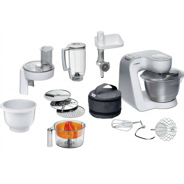 Kuchyňský robot Bosch MUM58258 stříbrný/bílý

