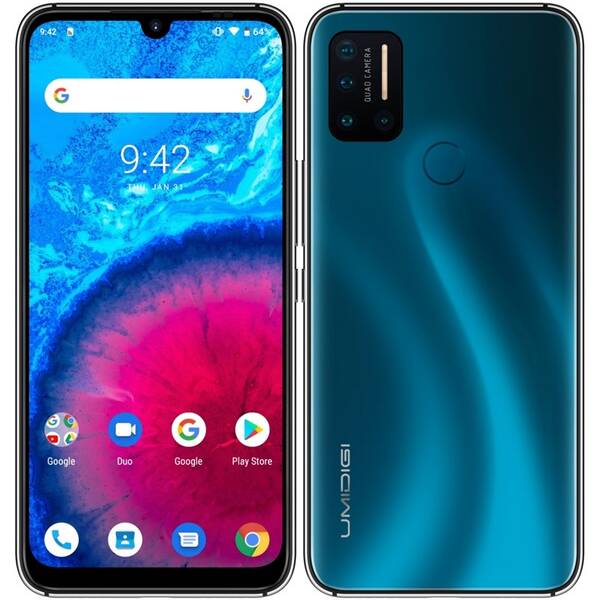 Mobilní telefon UMIDIGI A7 Pro 128 GB modrý

