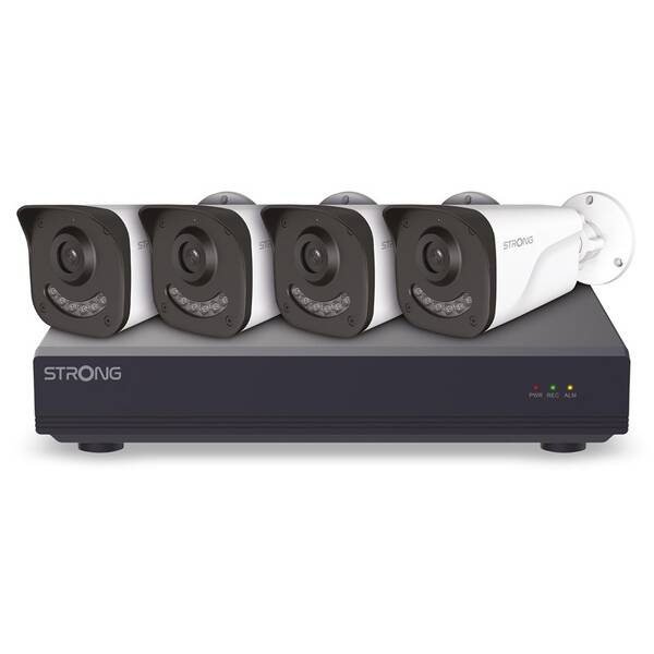 Kamerový systém Strong BUL05DL0-P/NVR1120-8P PoE kit černý/bílý

