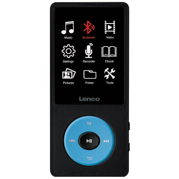 MP4 přehrávač Lenco Xemio-860 8GB černý/modrý

