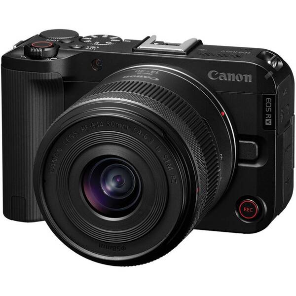 Digitální fotoaparát Canon EOS R50 V + RF-S 14-30mm F4-6.3 IS STM PZ CONTENT CREATOR KIT černá barva
