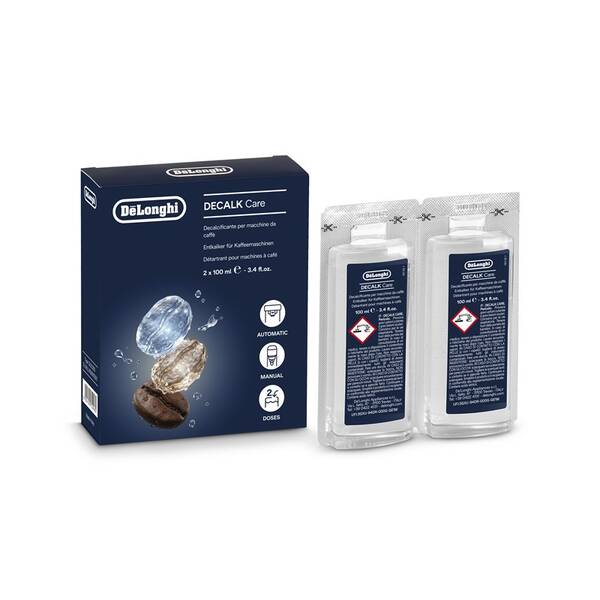 Odvápňovač pro espressa De'Longhi DLSC 200 Decalk Care 2 x 100 ml 

