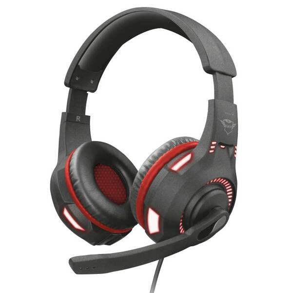 Headset Trust GXT 407 Ravu Illuminated černý

