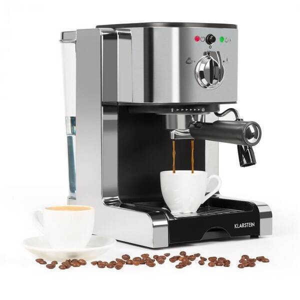Espresso Klarstein Passionata 20 stříbrné

