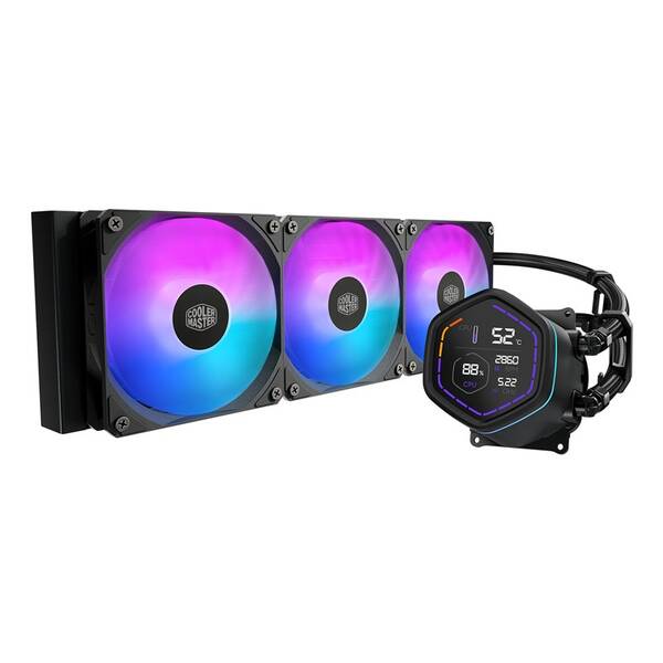 Vodní chladič Cooler Master MasterLiquid Core Nex Digital 360 Black ARGB černý

