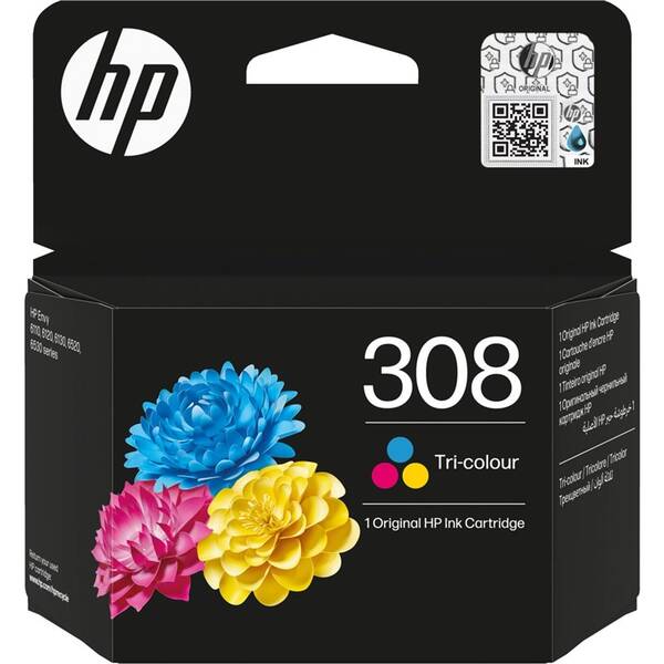 Inkoustová náplň HP 308, 120 stran - CMY 
