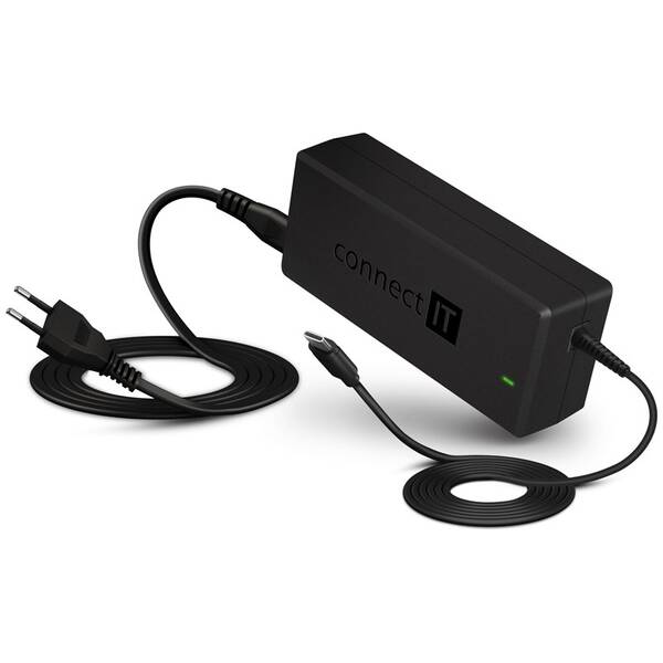 Napájecí adaptér Connect IT MacPower univerzální pro notebooky USB-C, PD 65 W 

