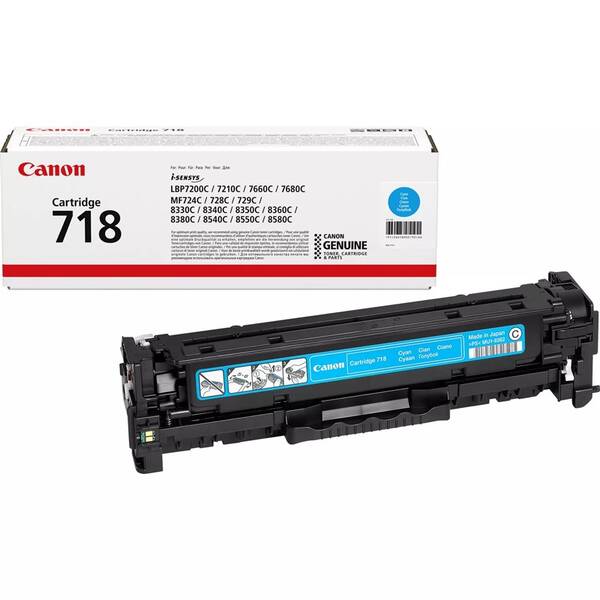 Toner Canon CRG-718C, 2900 stran azurový

