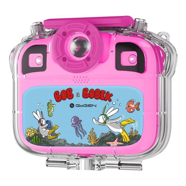 Digitální fotoaparát GoGEN BOB A BOBEK AQUA FOTO růžový

