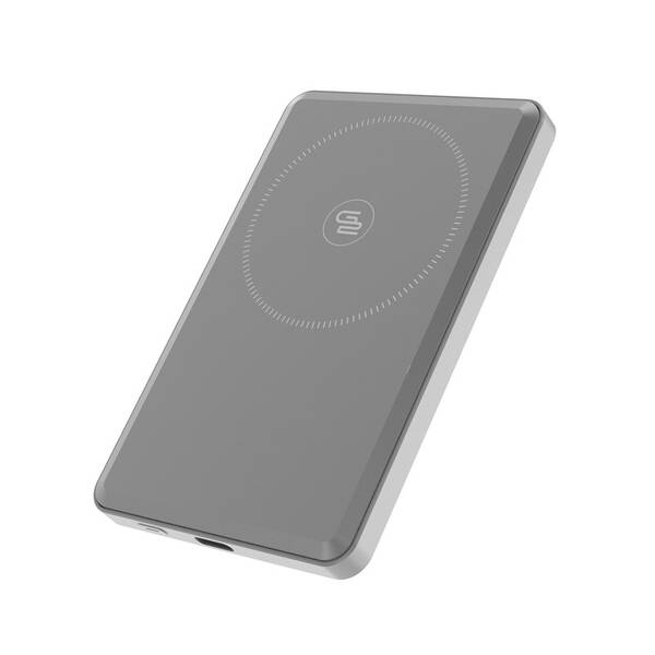 Powerbanka GoGEN MagSafe, Qi2, 5000mAh šedá

