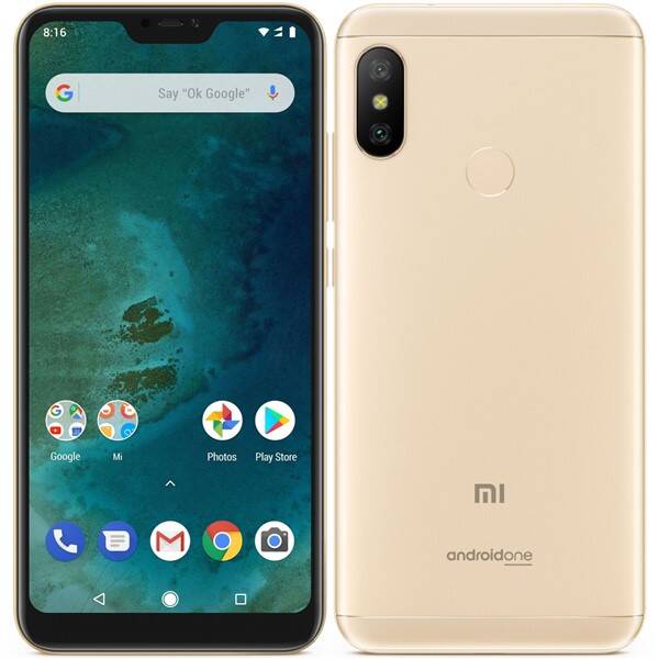 Mobilní telefon Xiaomi Mi A2 Lite 64 GB zlatá barva
