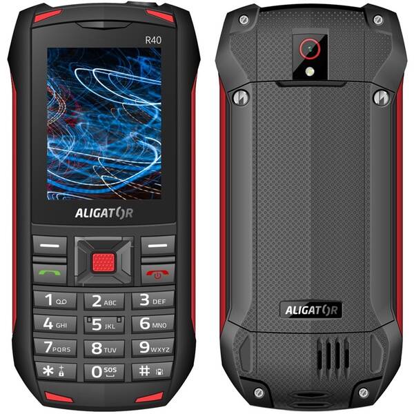 Mobilní telefon Aligator R40 eXtremo černý/červený

